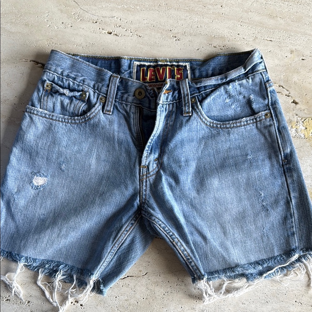 Levi's Distressed Cut off‎ Denim Shorts